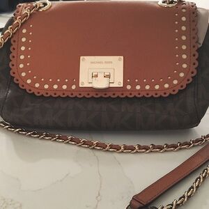 Michael Kors Brown and Black Shoulder Bag